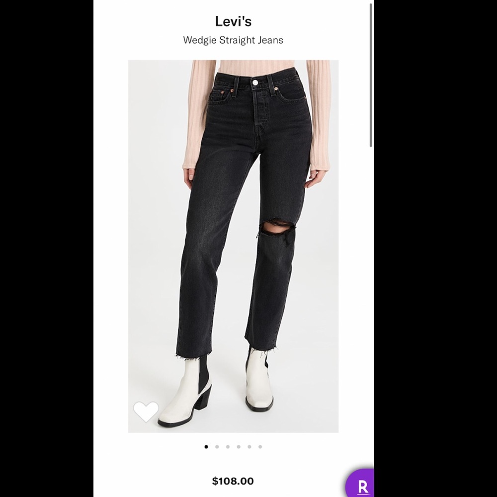 Levi’s Straight wedgie jeans